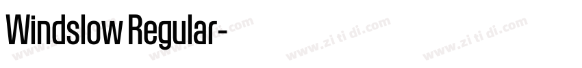 Windslow Regular字体转换 Windslow Regular字体转换